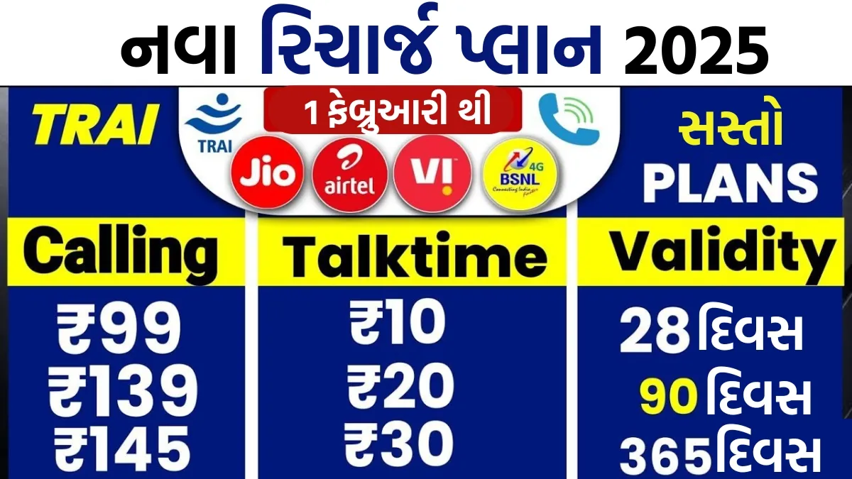 Jio Airtel Vi New Recharge Plan 2025